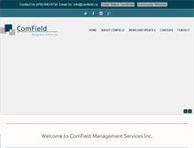 Tablet Screenshot of comfield.ca